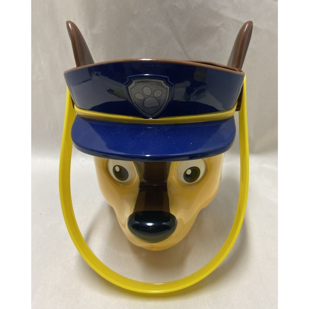PAW PATROL Police Dog CHASE Halloween Treat Pail  Bucket With Handle